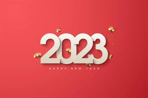Una Ilustración Fondo Pantalla Festivo Del Fondo Año Nuevo 2023 — Foto de Stock