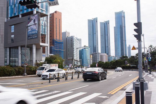 An amazing shot of modern skyscrapers of Busan, South Korea