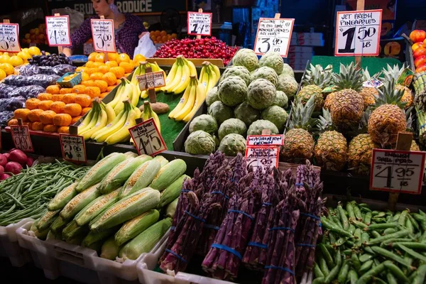 Closeup Shot Varios Vegetables Public Market — Stock Photo, Image