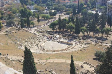Dionysos Tiyatrosu 'nun kuş bakışı görüntüsü