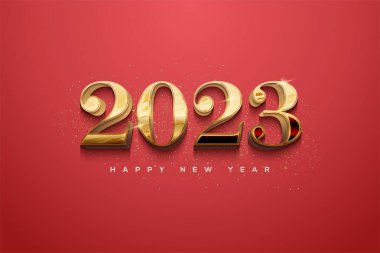 Kırmızı arkaplanda izole edilmiş 