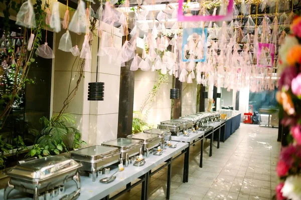 Programa Cultural Decorações Bonitas Decorações Casamento Adereços Luz Velas — Fotografia de Stock