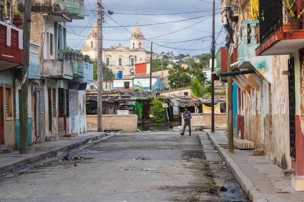 Marina Marginal Neighborhood Matanzas Cuba Resselling Products Street — стоковое фото