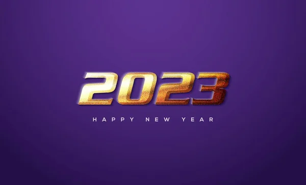 Papel Parede Temático Ano Novo Com Brilhante Dourado 2023 Fundo — Fotografia de Stock
