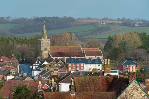Naturskön Bild Mary Church Brading Isle Wight Storbritannien — Stockfoto