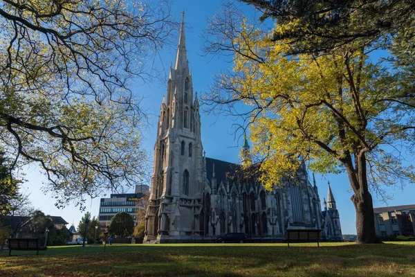Eine Szenische Aufnahme Der Ersten Kirche Von Otago Neuseeland — Stockfoto