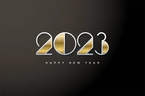 新年贺卡的设计理念 新年快乐2023 — 图库照片