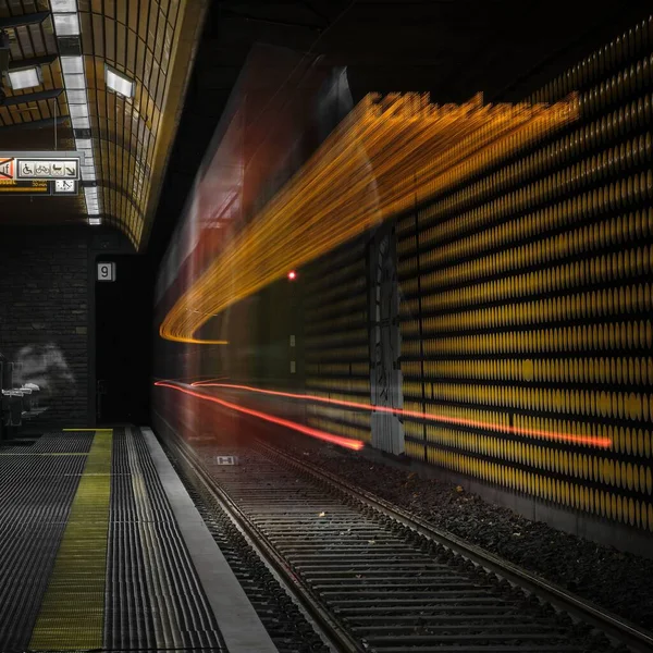 Trasy Tramwajowe Stacji Metra Bonn — Zdjęcie stockowe