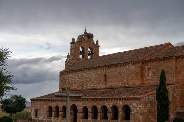 Kostel Panny Marie Narození Santa Maria Riaza Provincii Segovia Španělsko — Stock fotografie