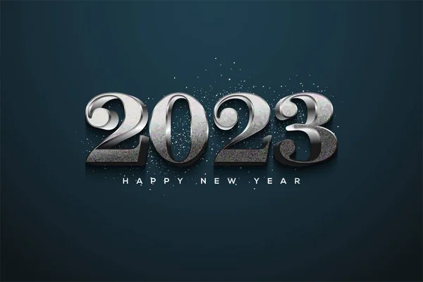 Den Nya Året Gratulationskort Design Idé Gott Nytt 2023 — Stockfoto