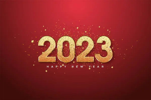 Pomysł Noworoczną Kartkę Okolicznościową Szczęśliwego Nowego Roku 2023 — Zdjęcie stockowe