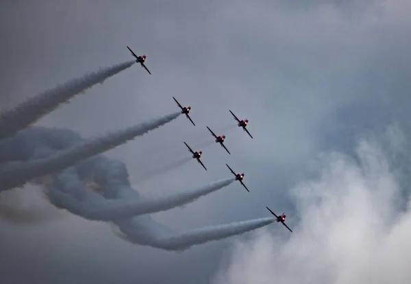 Red Arrows Von Swansea Airshow 2022 — Stockfoto