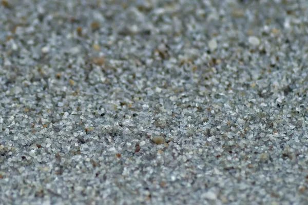 Macro Shot White Grains Sand Beach Daytime — Stock Photo, Image