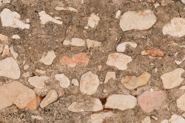 Een Stenen Muur Textuur Achtergrond Spanje Provinze Van Alicante — Stockfoto