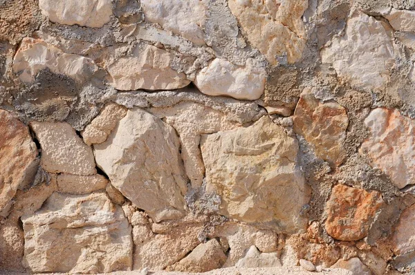 スペインの石壁のテクスチャの背景 アリカンテ県 — ストック写真