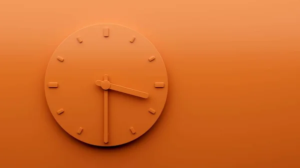 Eine Darstellung Von Uhr Auf Einer Auf Orangefarbenem Hintergrund Isolierten — Stockfoto