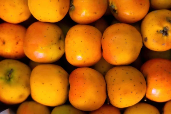 Marketteki Meksika Dikenli Meyvelerinin Üst Görüntüsü — Stok fotoğraf