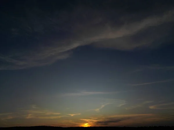 Eine Malerische Aufnahme Der Sonne Himmel Bei Sonnenuntergang Afrika — Stockfoto