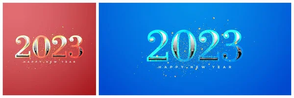 Happy New Year 2023 Transparent Classic Luxury — 图库照片