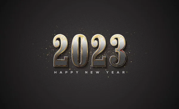 Gelukkig Nieuwjaar 2023 Achtergrond Met Nummers Illustratie 2023 — Stockfoto