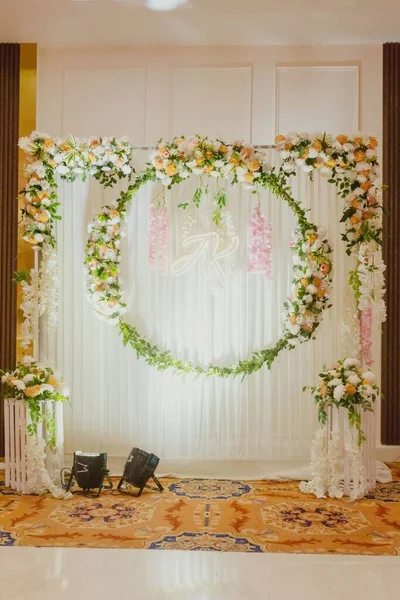 Programul Cultural Beautiful Decorations Decorațiuni Nuntă Recuzită Lumânări — Fotografie, imagine de stoc