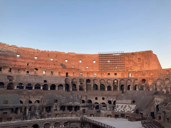 Живописный Вид Красивый Интерьер Колизея Расположенный Риме Италия — стоковое фото