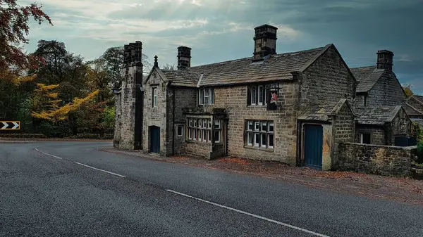 English Country House Pub Road — Stock Photo, Image