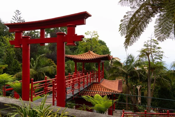 Μια Μαγευτική Αρχιτεκτονική Στο Monte Palace Tropical Garden Στη Μαδέρα — Φωτογραφία Αρχείου