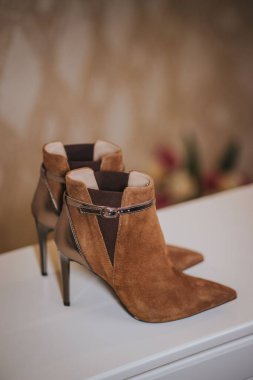 Stüdyoda Wesk 'in lüks ayakkabıları.