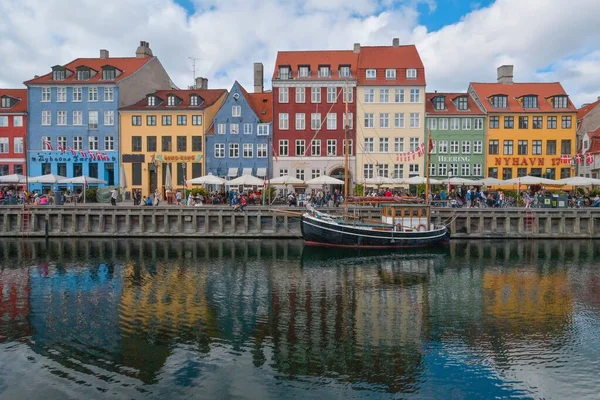 Kopenhag Danimarka Güzel Dış Görünüşlü Binaların Manzarası — Stok fotoğraf