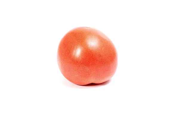 Penutup Dari Tomat Matang Terisolasi Pada Latar Belakang Putih — Stok Foto