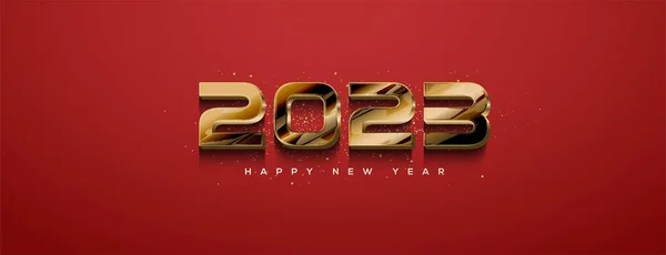 Happy New Year 2023 Strong Elegant Numbers —  Fotos de Stock