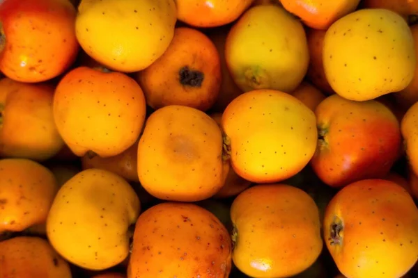 Marketteki Meksika Dikenli Meyvelerinin Üst Görüntüsü — Stok fotoğraf