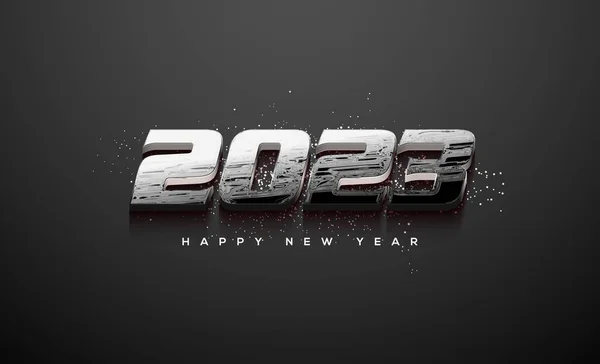 新年の挨拶のための強力で現代的な番号2023のイラスト — ストック写真