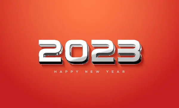Happy New Year 2023 Modern Elegant —  Fotos de Stock