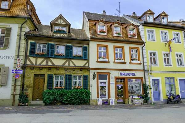 Les Beaux Bâtiments Vieille Ville Bamber Allemagne Par Une Journée — Photo