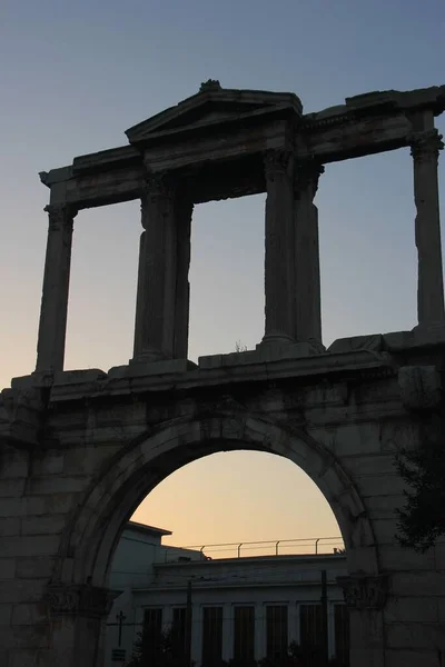 希腊雅典的哈德里安拱门 — 图库照片