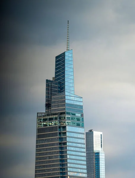 Rascacielos Vertical One Vanderbilt Contra Cielo Nublado Nueva York — Foto de Stock