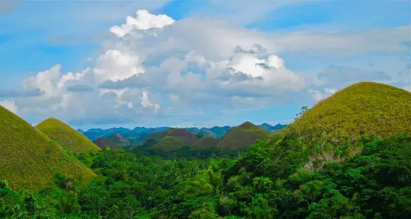 Plano Escénico Chocolate Hills Bohol Filipinas — Foto de Stock