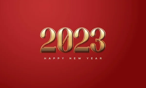 Papel Parede Temático Ano Novo Com Ouro Brilhante 2023 Fundo — Fotografia de Stock