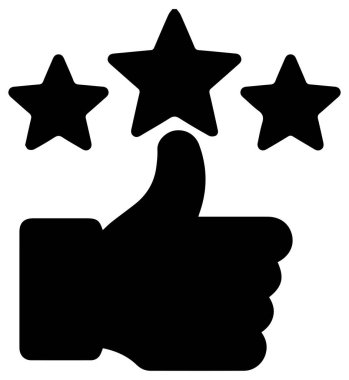 Geri bildirim yıldızlarının bir Vektör tasarımı ve beyaz arkaplandaki incelemeler için simge gibi