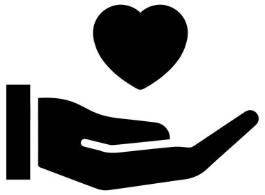 Siyah kalpli, beyaz arka planda izole edilmiş bir elin vektör çizimi.