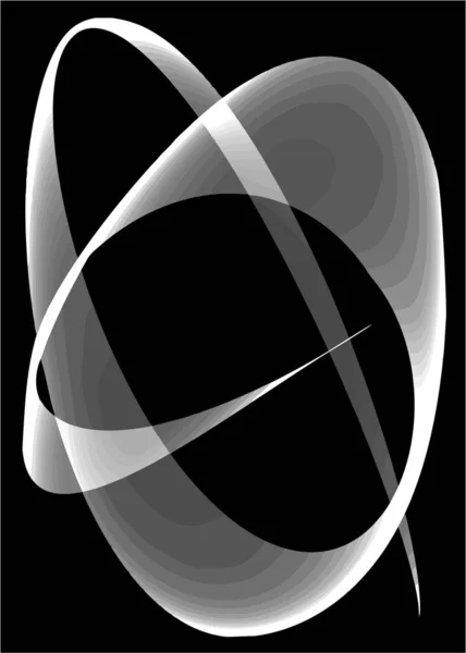 Вектор Потоку Білих Ліній Чорному Тлі — стоковий вектор