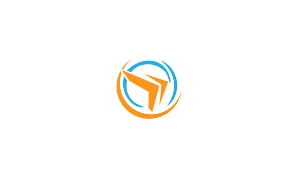 Una Ilustración Logotipo Marca Colores Sobre Fondo Blanco — Vector de stock