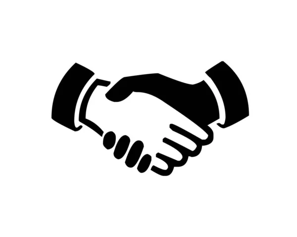 Personen Händeschütteln Händedruck Händedruck Symbol Und Zeichen Der Freundschaft Partnerschaft — Stockvektor