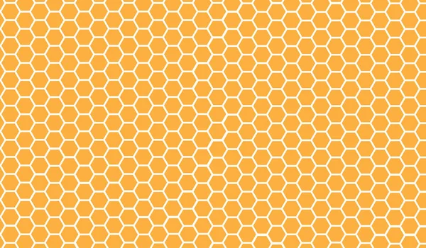 Een Gele Honingraat Hexagon Textuur Vector Achtergrond — Stockvector
