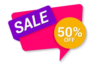 indirimli bayrak vektör çizimi