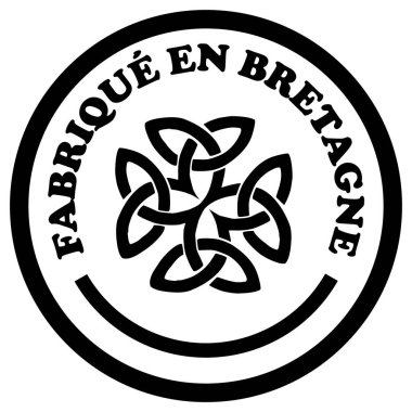 Karmaşık düğüm tasarımı içeren dairesel logo