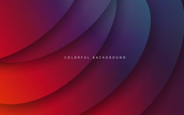 Soyut renkli dalgalı arkaplan tasarımı