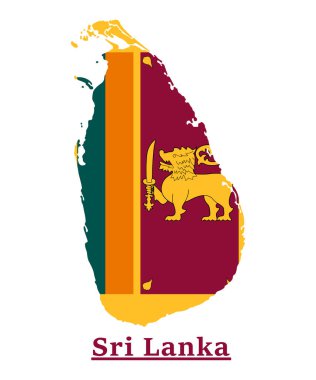Sri Lanka 'nın renkli haritası